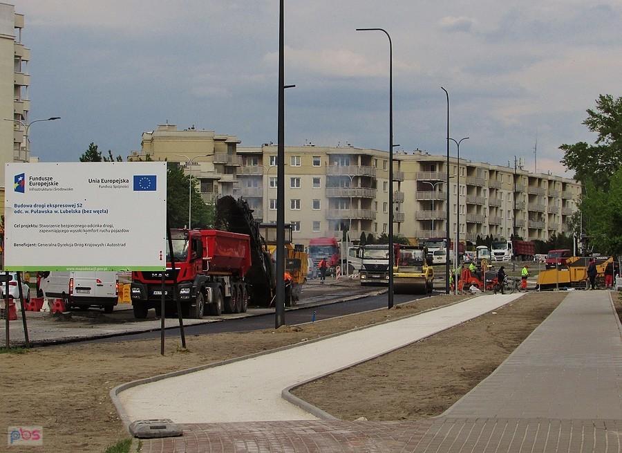 Budowa węzła Puławska drogi ekspresowej A2 - a tak po ludzku ul. Płaskowickiej