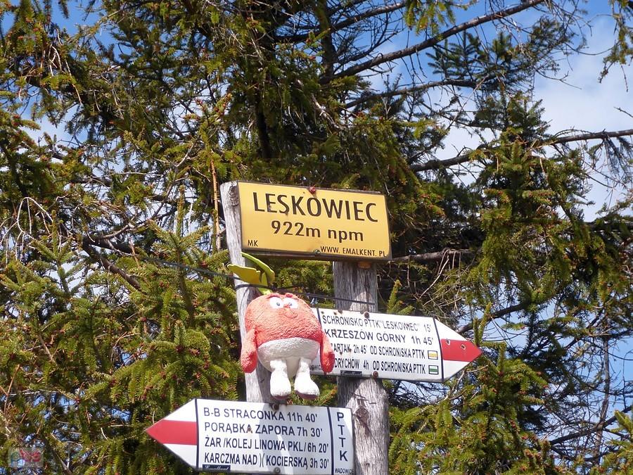 Nie tylko my doatrliśmy na Leskowiec