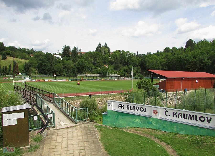 Český Krumlov - widok z okna sportowego hoteliku