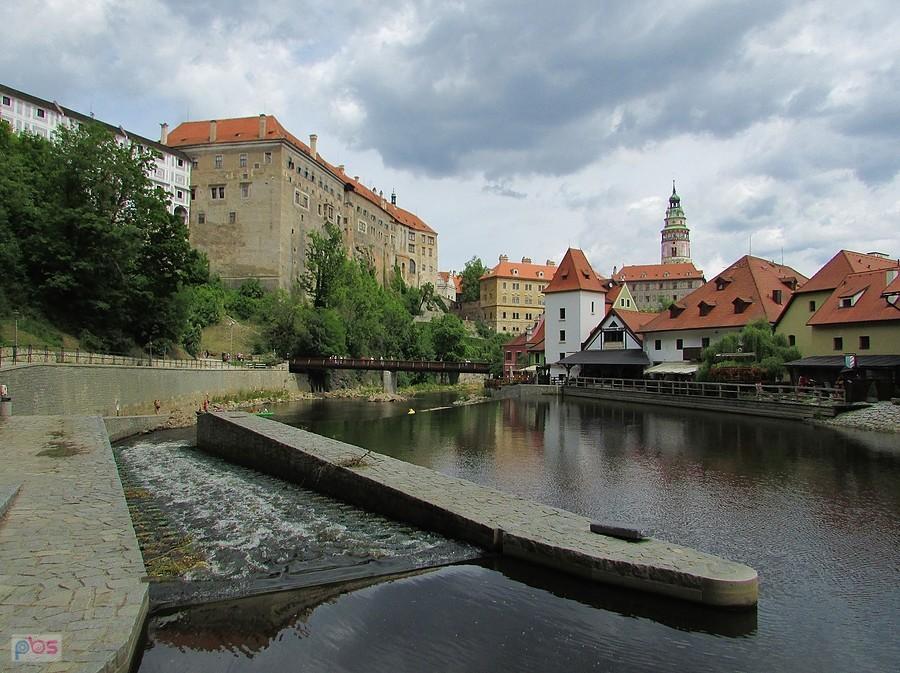 Český Krumlov - widok na zamek