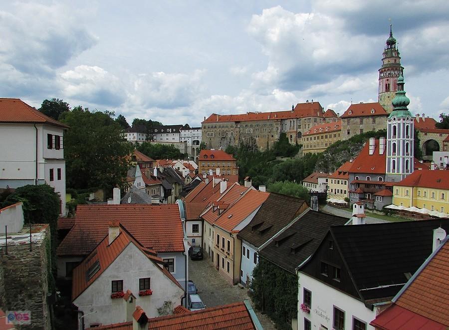 Český Krumlov - widok z tarasu widokowego