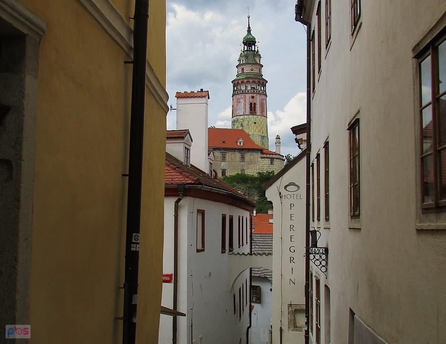 Uliczka Masná przy Hotelu Peregrin