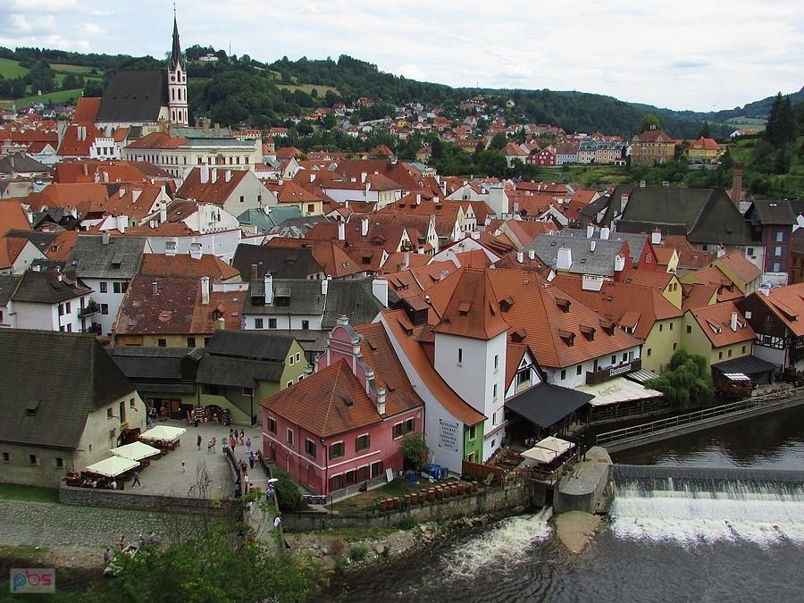 Český Krumlov - widok z zamku