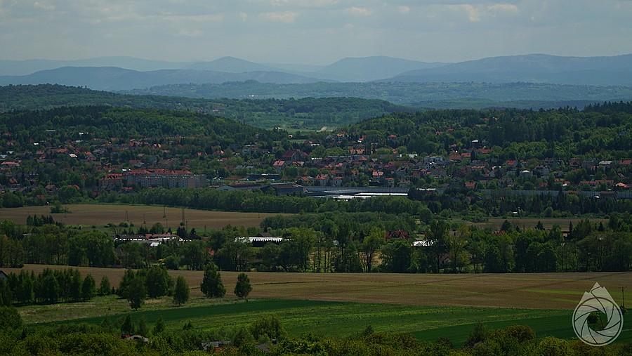 widoki z podjazdu nad Karniowice