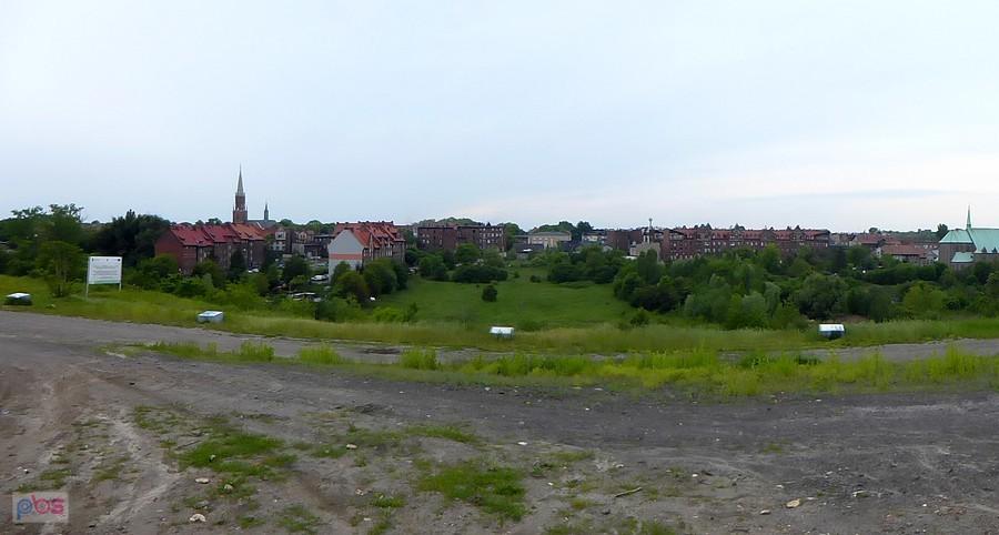 Widok z hałdy na Biskupice