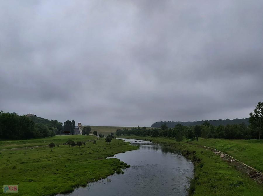 Widok na Rabe i tamę w Dobczycach