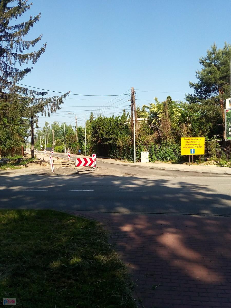Budowa kanalizacji na Lutosławskiego w Klaudynie