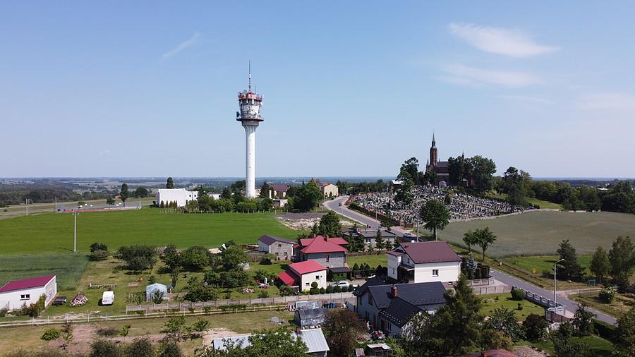 Widok z drona na Chełmce