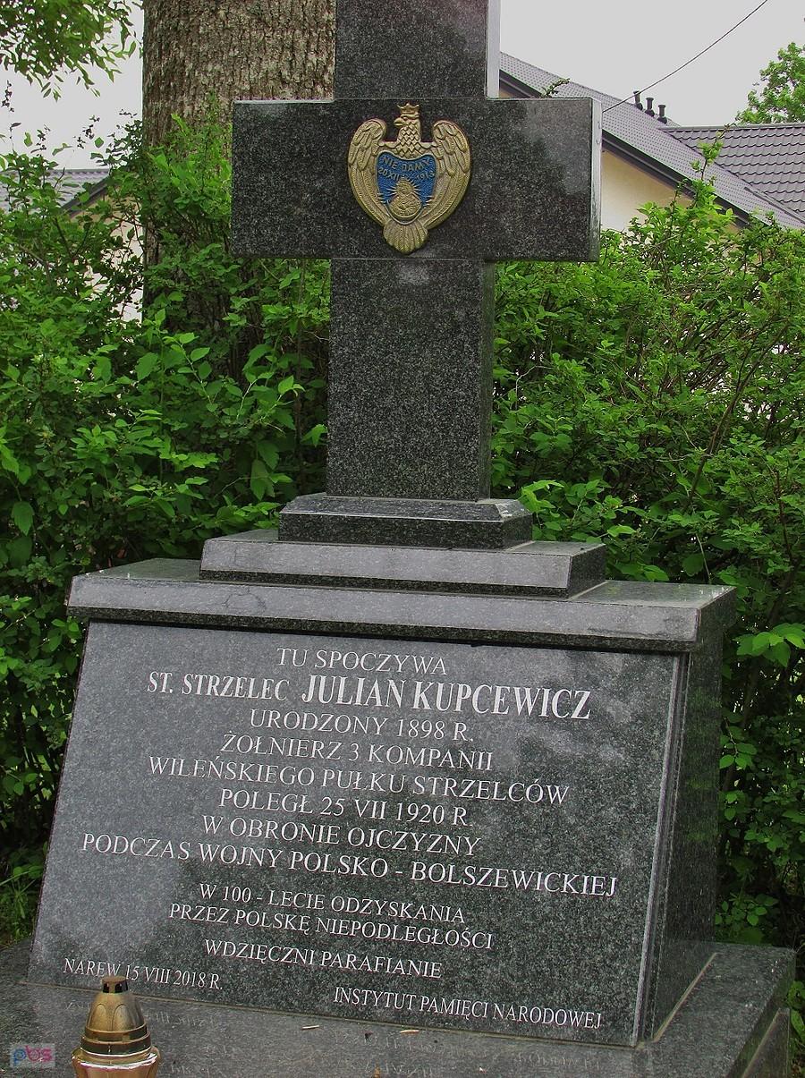 Narew - pamięć o żołnierzu z 1920 roku z Wileńskiego Pułku Strzelców