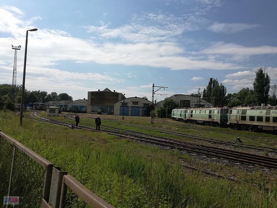 A to już tereny kolejowe na Odloanach- zakład taboru PKP Cargo