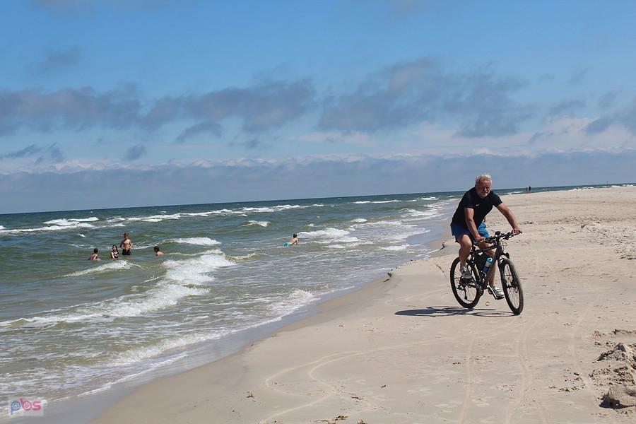 Rowerem po plaży