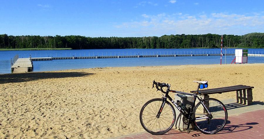 Plaża nad Jeziorem Lusowskim