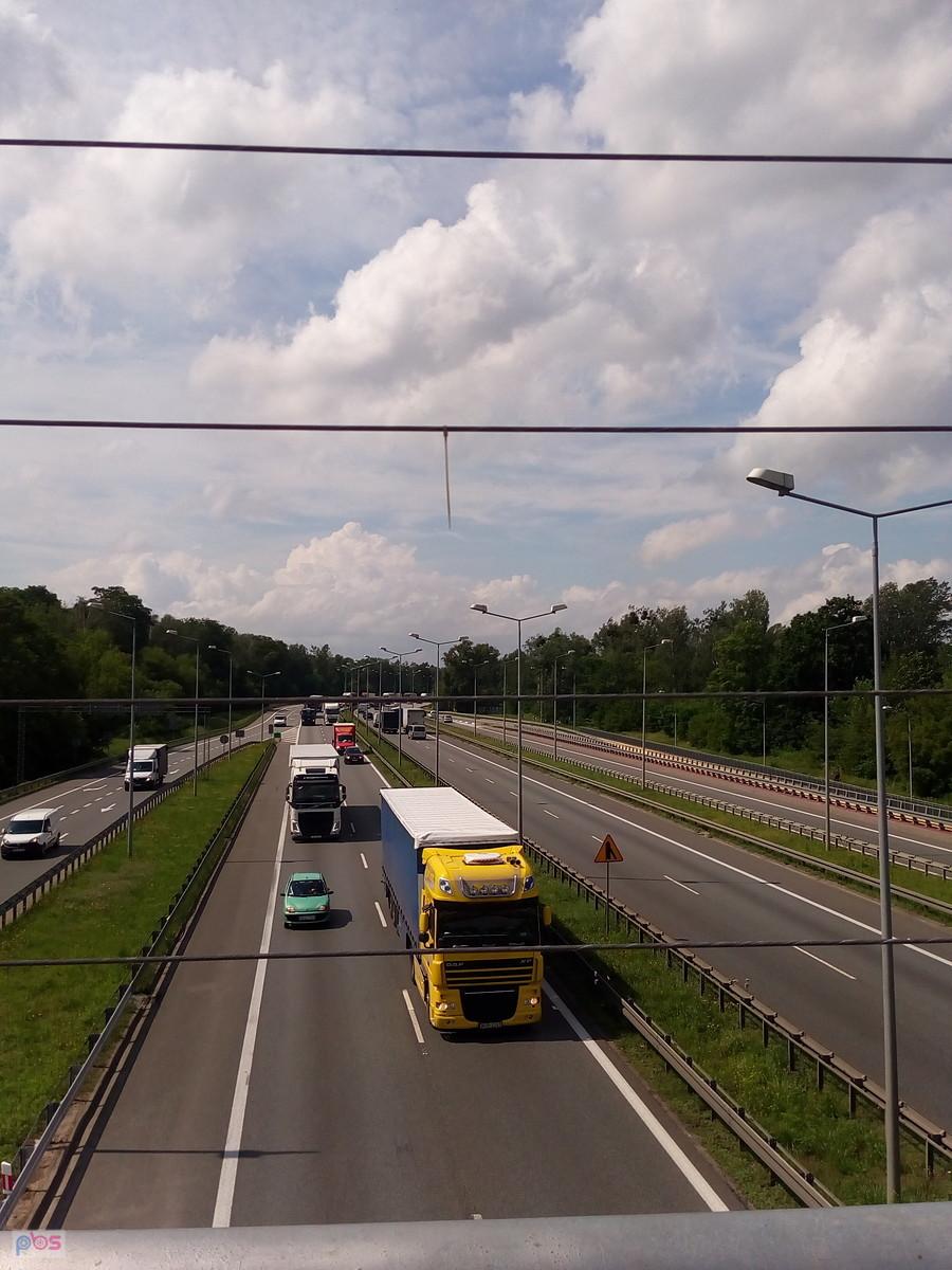 Z kładki nad S 8