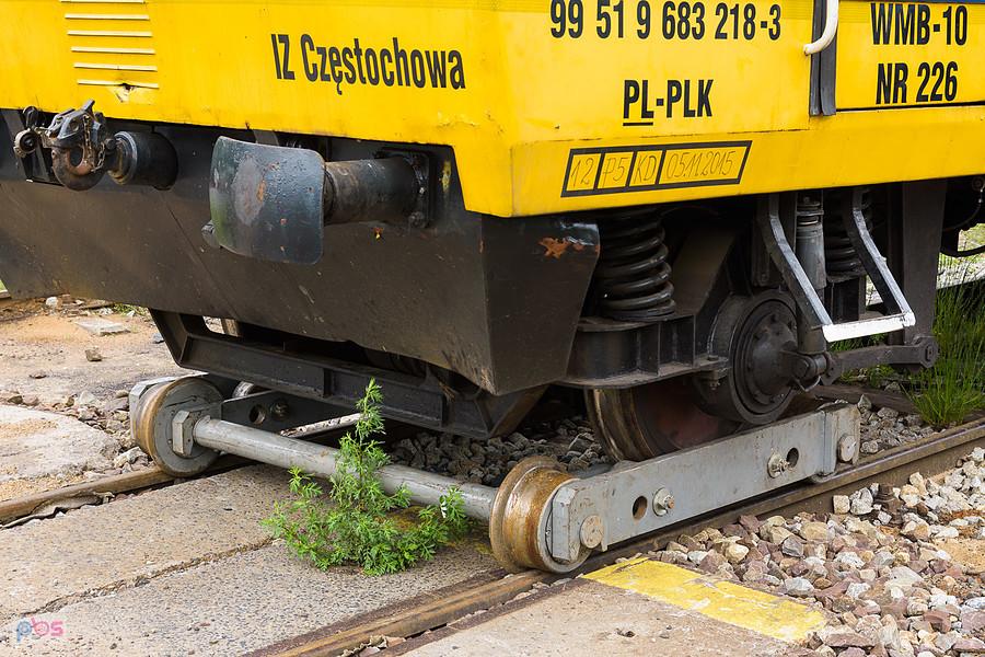 Szczegóły podstawki pod drezyną Drezyna WMB-10 NR 226