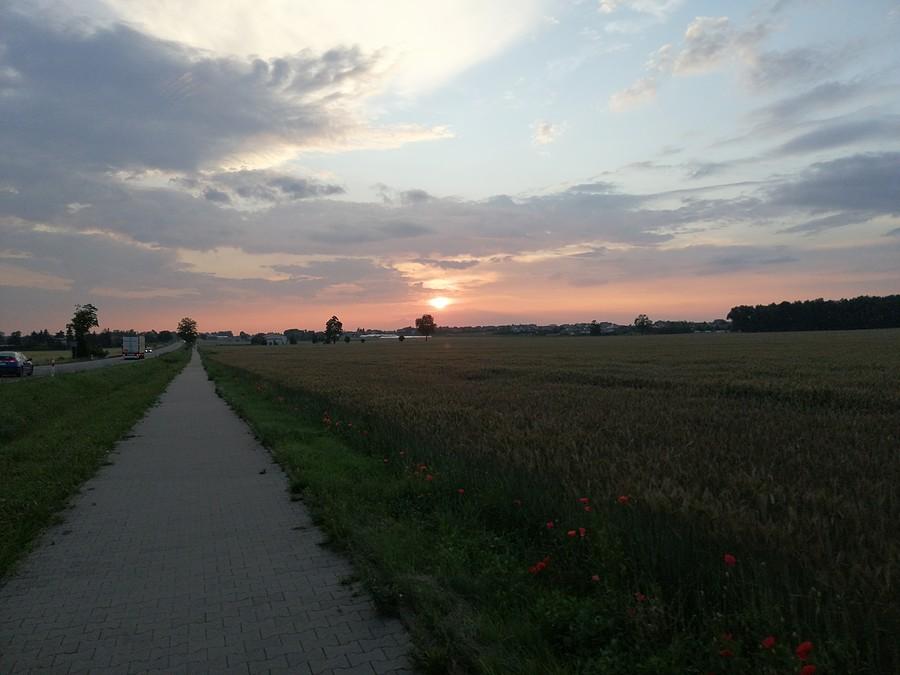 Ostatnie kilometry. Dziś bardzo mało mocy w nogach a i chęci trochę brakowało.