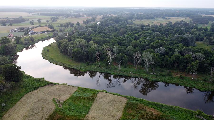 Widok na Wartę w Baranowie