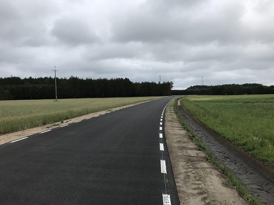 Nowy asfalt - Hamrzysko-Krucz