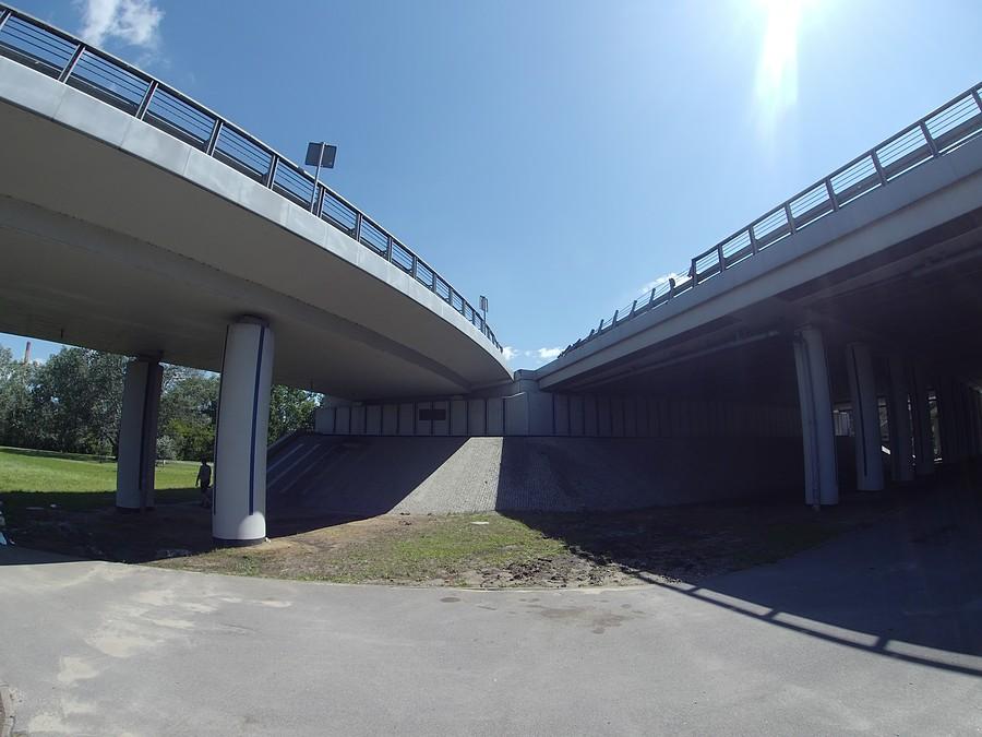 Miejsce wypadku autobusu 186