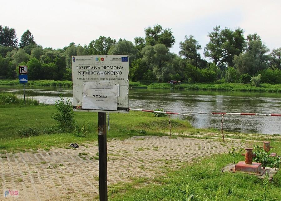 Nieczynna przeprawa promowa Niemirów - Gnojno