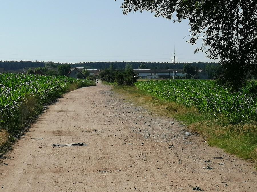 Czasami tak się kończy szukanie fajnych, bocznych dróg.