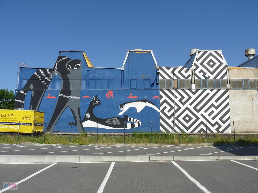 mural przy fabryce porcelany