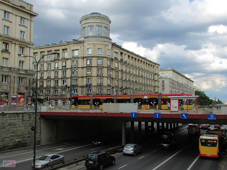 Trasa Łazienkowska przy Marszałkowskiej