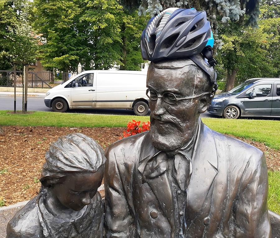 Edmund Bojanowski - kask nie pasował :) Luboń