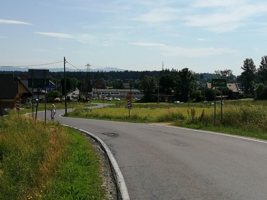 Zakrętasy w Szaflarach na odcinku Velo Dunajec.
