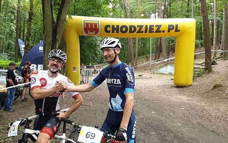 Już po rywalizacji - gratsy z Piotrkiem :)