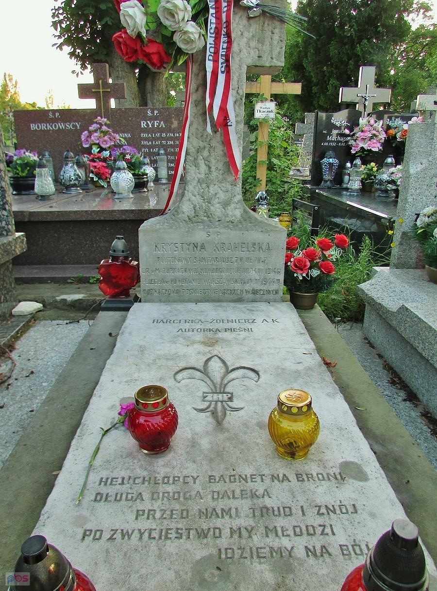 Grób Krystyny Krahelskiej - Warszawskiej Syrenki