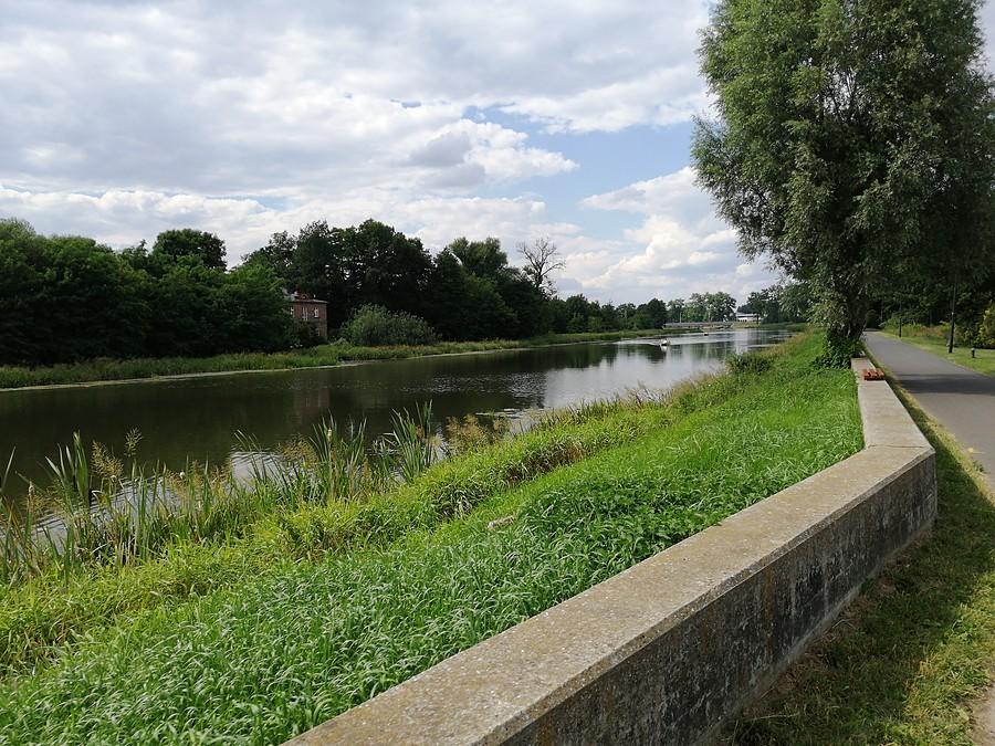 Rzeka Prosna w Kaliszu.