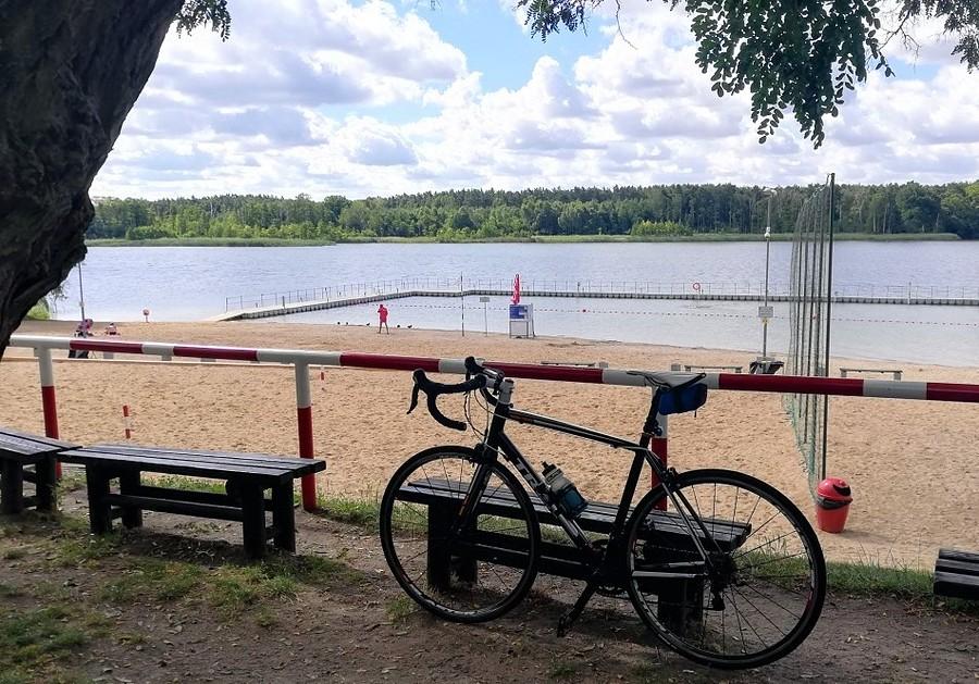 Plaża nad Jeziorem Lusowskim