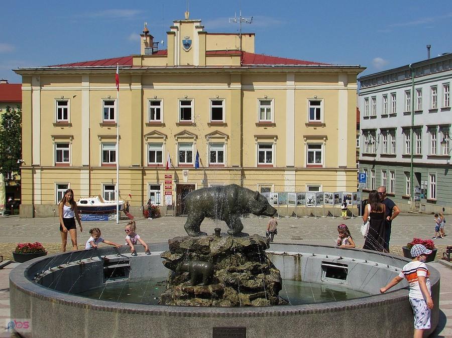 Fontanna z symbolem Przemyśla