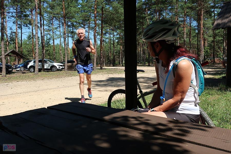 Trening biegowy i rowerowa wycieczka