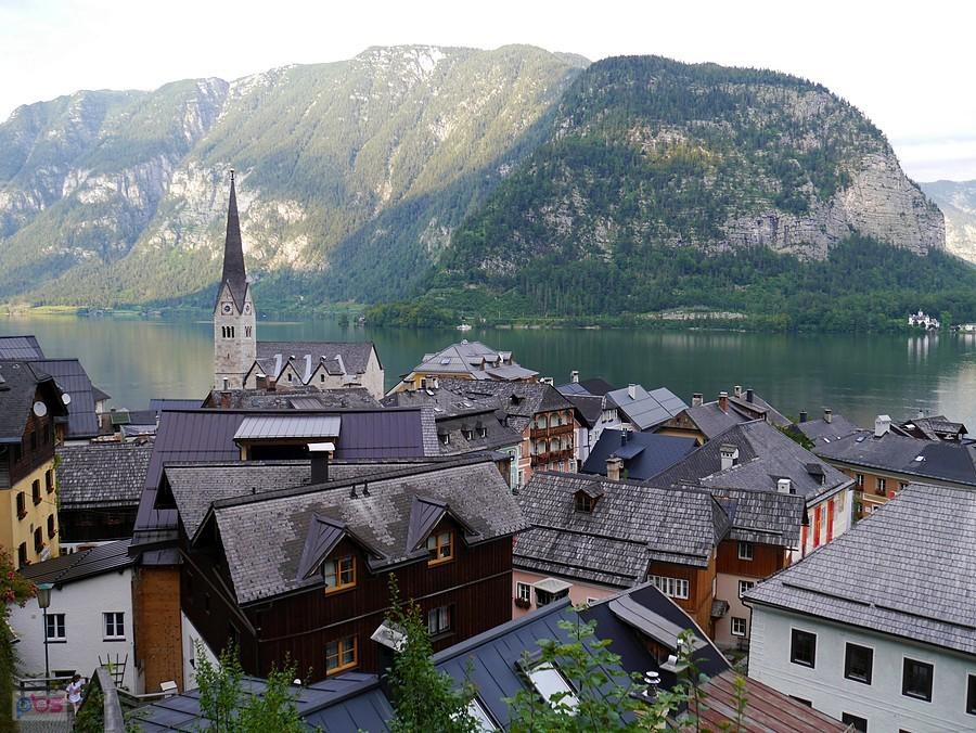 Z góry Hallstatt też wygląda uroczo