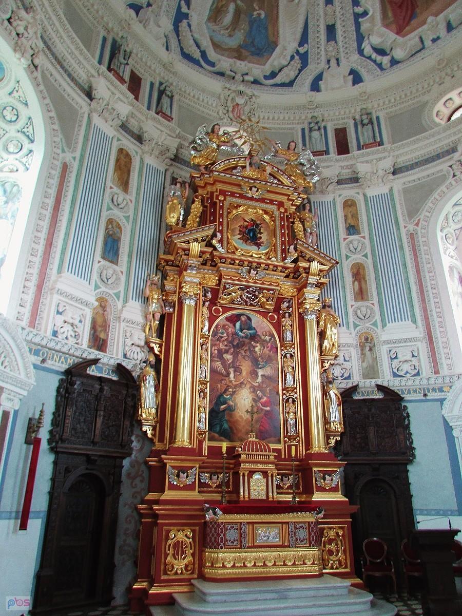 Krasiczyn - ołtarz w kaplicy pw. Wniebowzięcia Najświętszej Marii Panny mieszczącej się w Baszcie Boskiej.
