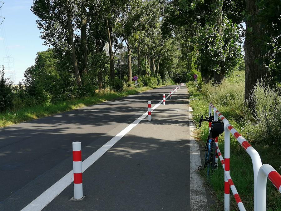 Oryginalna ścieżka rowerowa.