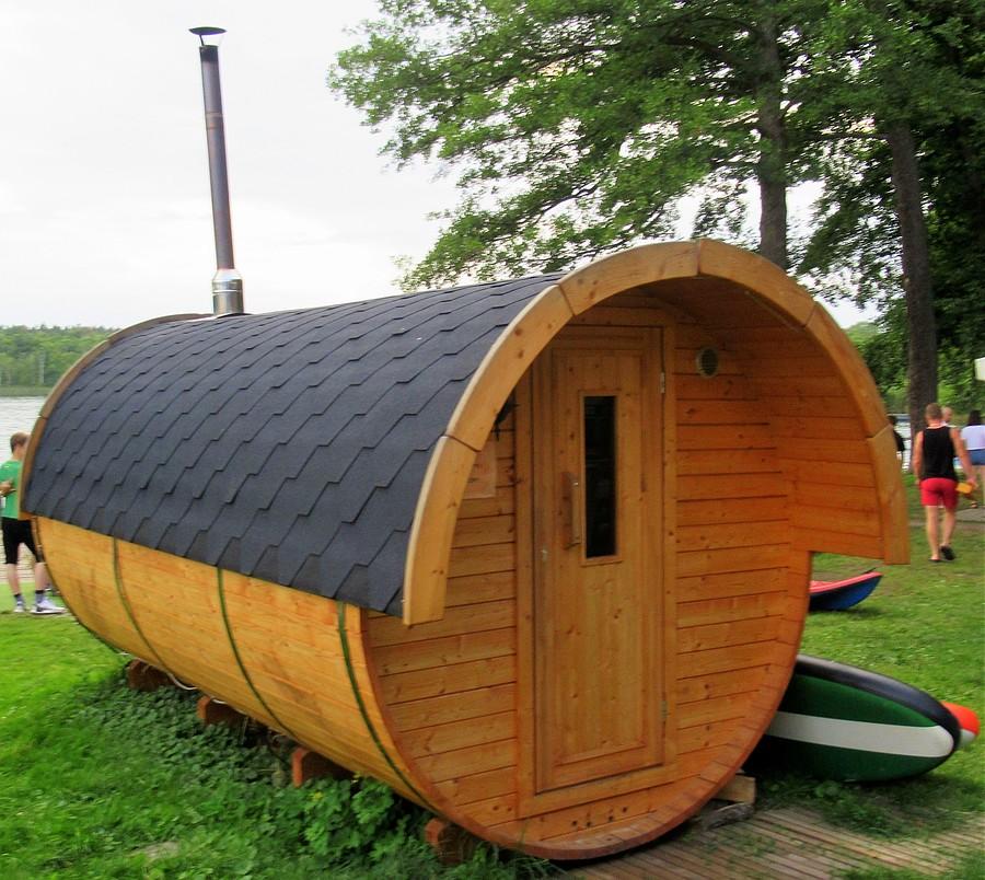 Balia-sauna, od razu z możliwością wskoczenia do wody, Jezioro Strzeszyńskie, Poznań