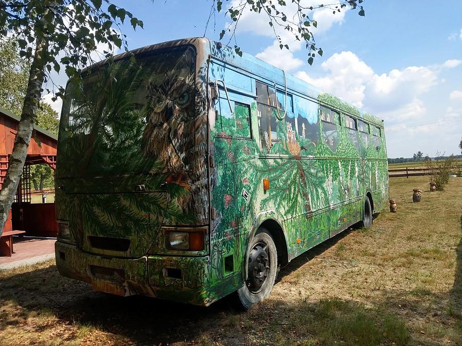 Pomalowany autokar