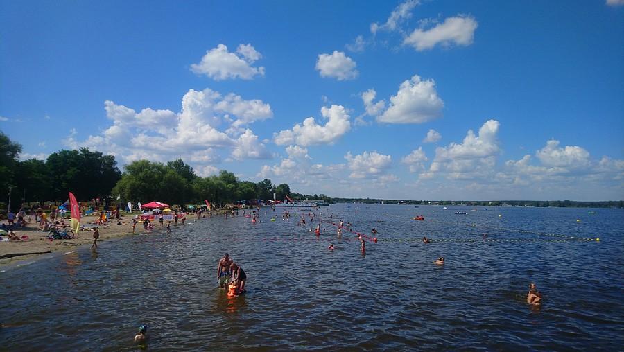 Zalew Zegrzyński - plaża w Nieporęcie