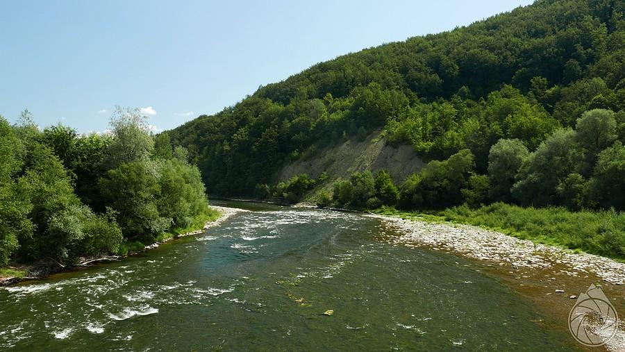Dunajec z velodunajcowej kładki