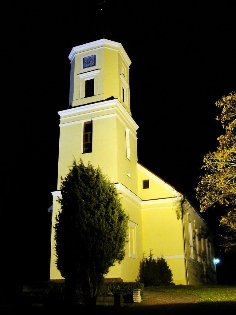 Nocny kościół w Torzymiu