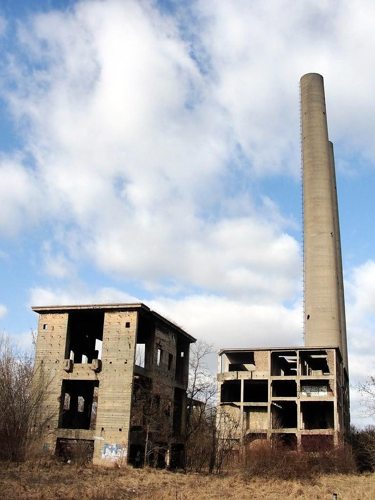 Dawny kombinat hutniczny koło Eisenhuttenstadt.