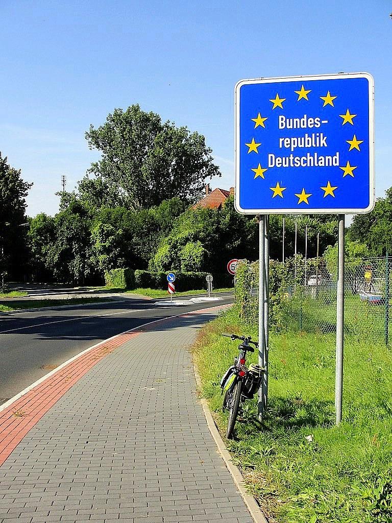 Przekraczam granicę w Kustrin - Kietz
