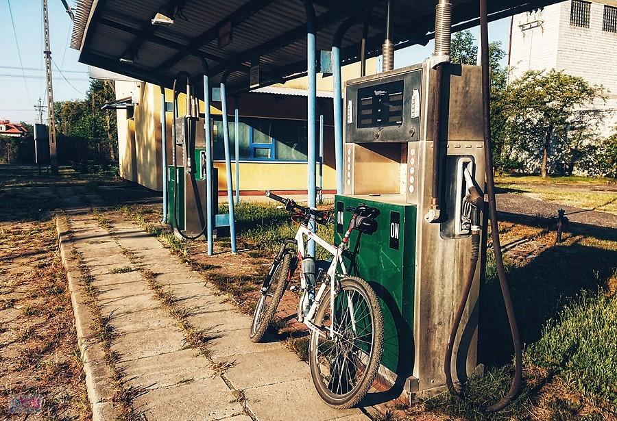 Retro stacja benzynowa