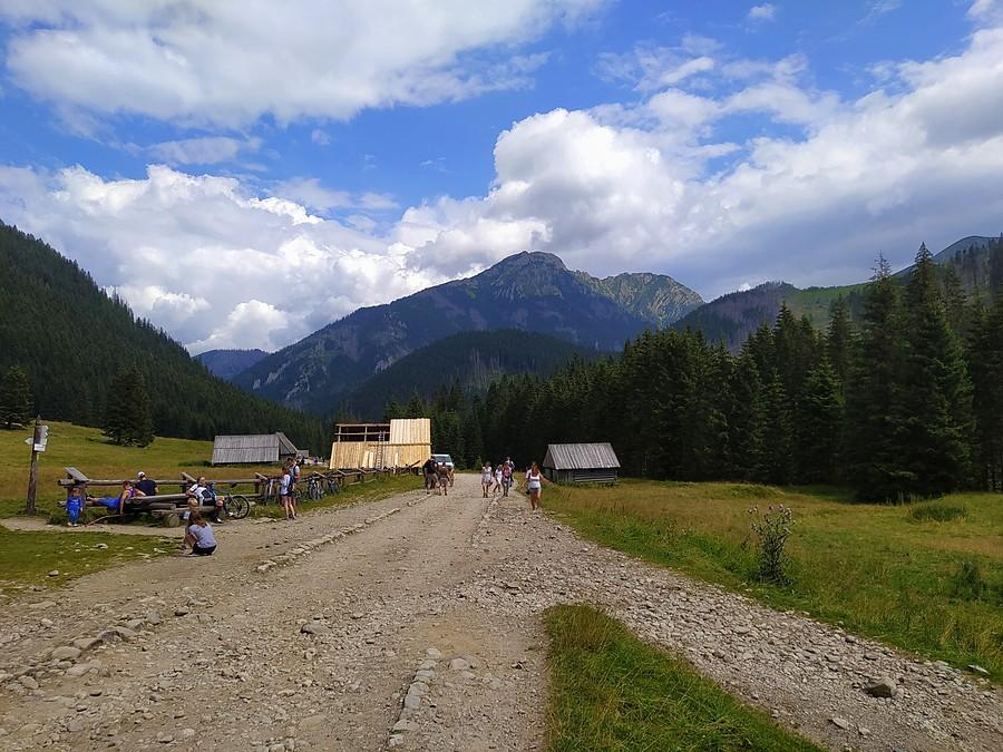 Chochołowska z królującym nad nią Kominiarskim Wierchem.