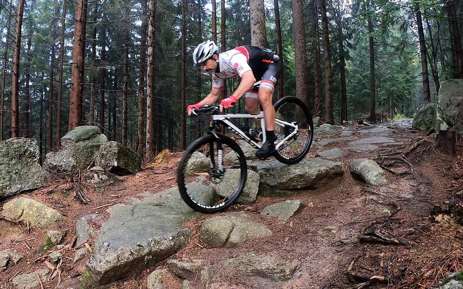 Wytrawny technik MTB w swoim żywiole :)