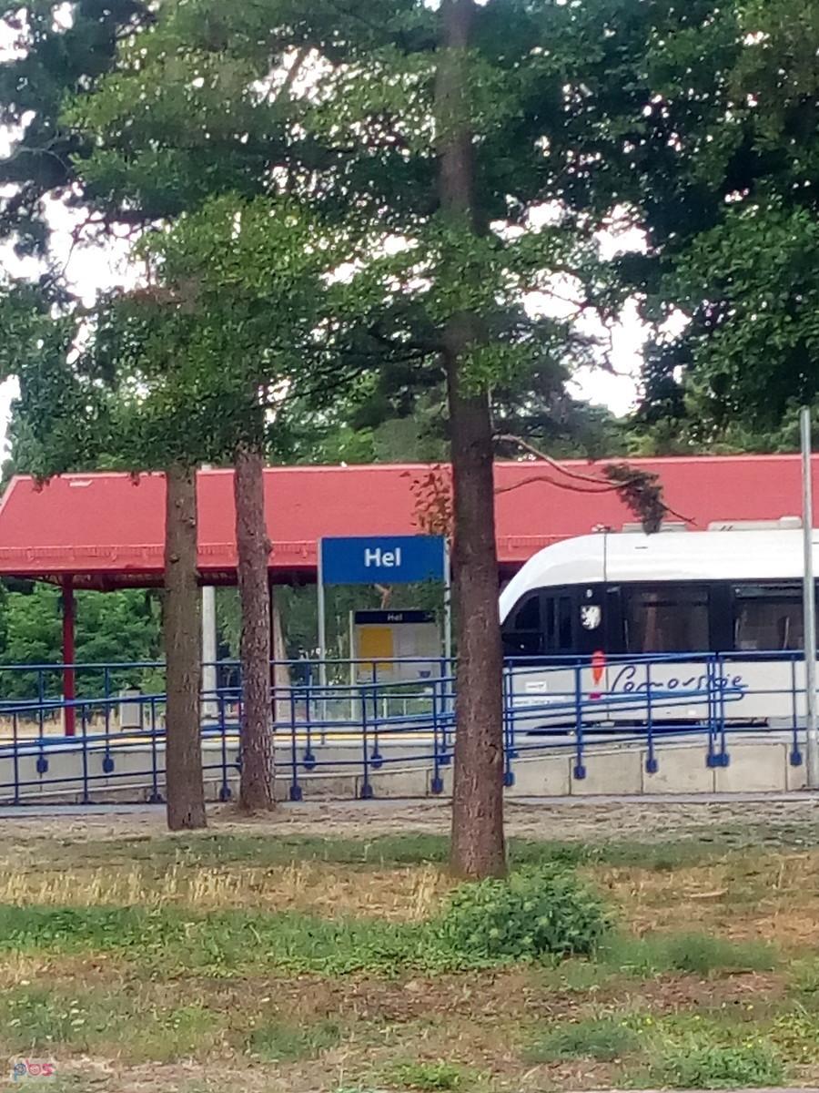 Pociąg na stacji Hel