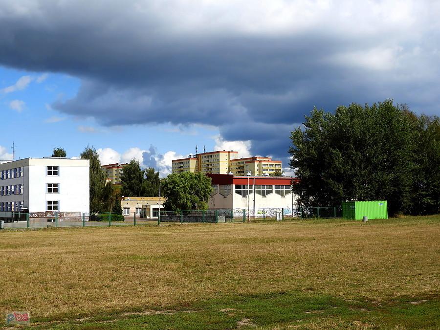 Na skraju Polic - czarne chmury ale bez deszczu.