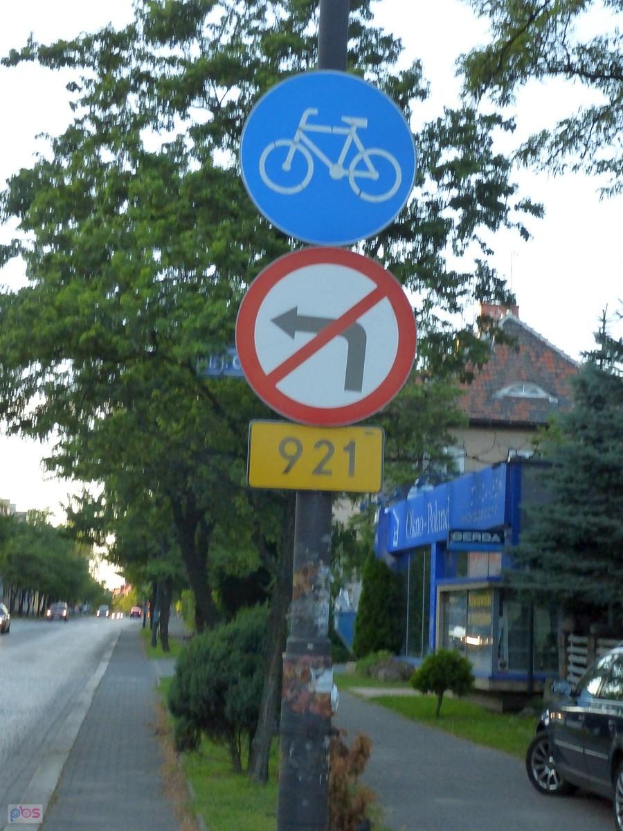 Droga dla rowerów przy de Gaulle'a